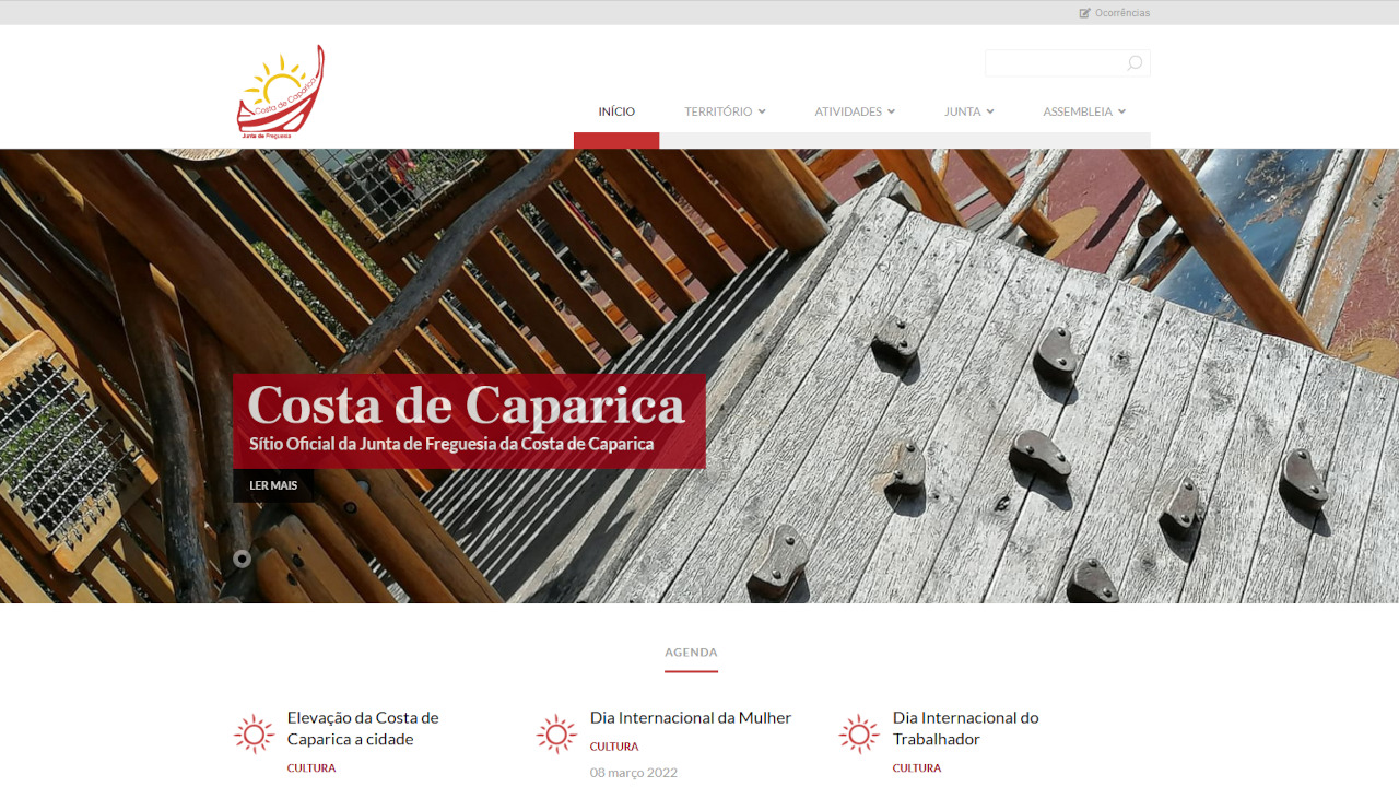Novo Website da JF Costa de Caparica